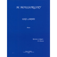 Moussorgsky M. Une Larme Piano