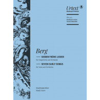 Berg A. Seven Early Songs Voix et Orhestre Conducteur