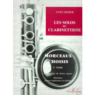 Didier Y. Les Solos DU Clarinettiste Vol 2 Clarinette