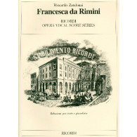 Zandonai R. Francesca DA Rimini Chant Piano