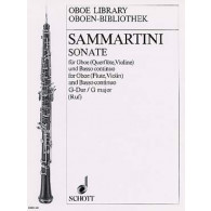 Sammartini G.b. Sonata OP 13/4 en G Major Hautbois