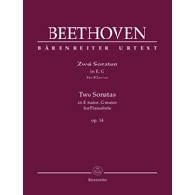 Beethoven L.v. Sonate N°9 et 10 OP 14 Piano